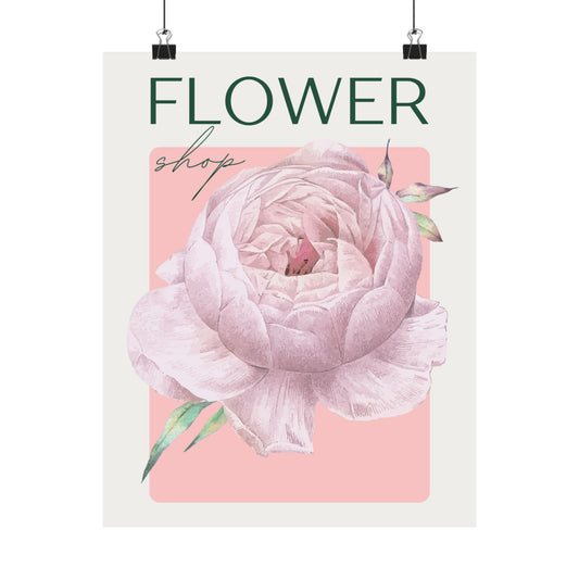 Blooming Beauty Floral Art Poster, Vintage Botanical Wall Decor, Aesthetic Home Design, Gift for Plant Lovers, Spring Decor