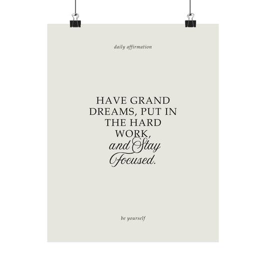 Motivational Vertical Posters, Student Room Decor, Matte Wall Art, Classroom Inspirational Prints, Back to School Decor
